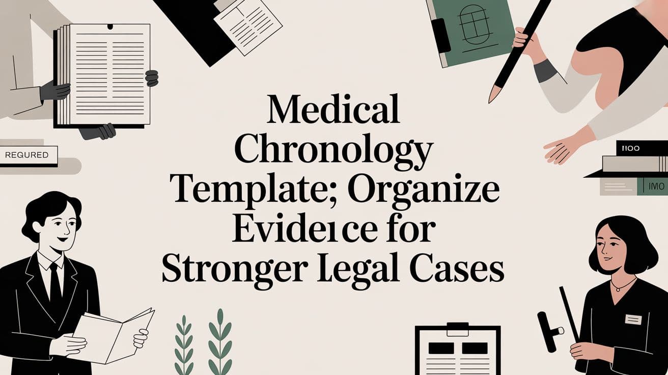 Medical Chronology Template: Organize Evidence for Stronger Legal Cases