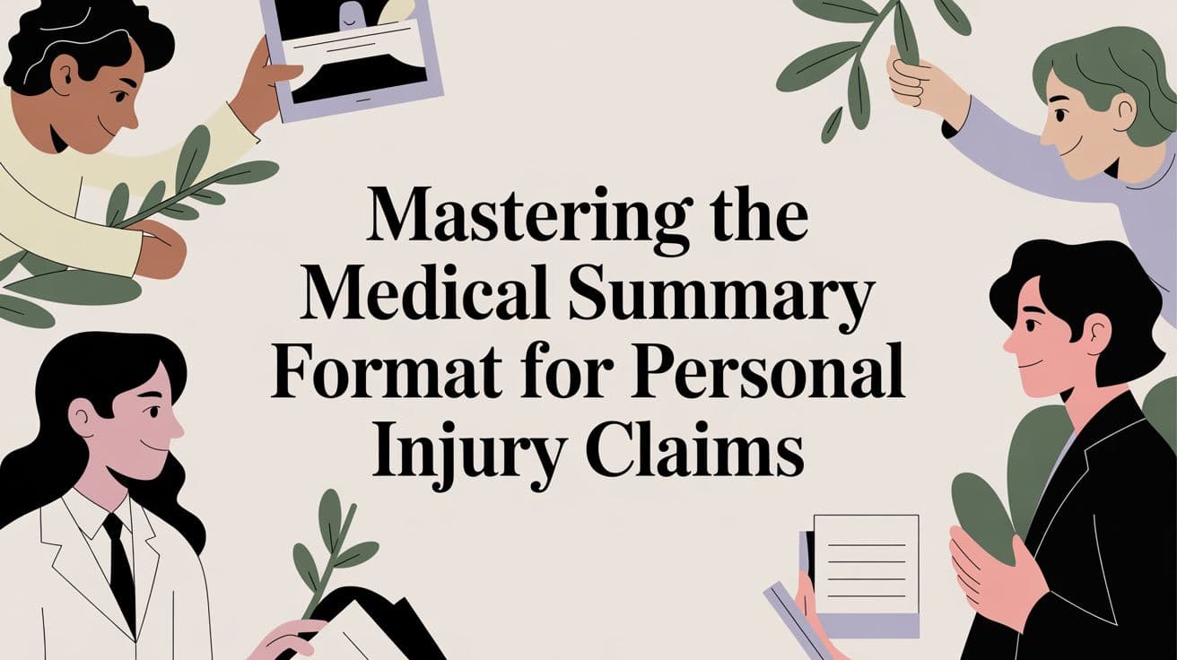 Mastering the Medical Summary Format for Personal Injury Claims