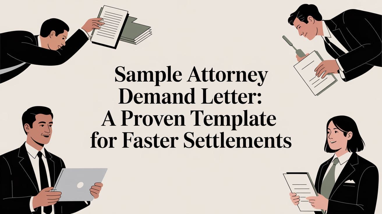 Sample Attorney Demand Letter: A Proven Template for Faster Settlements