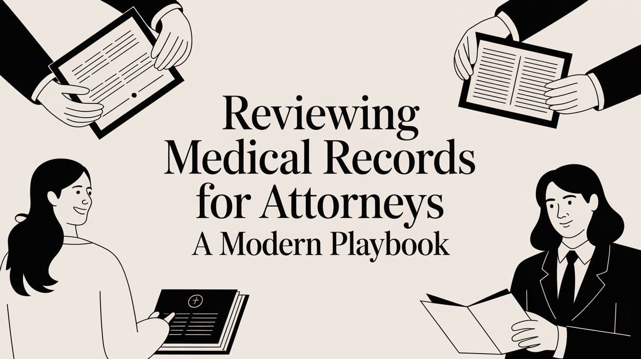 Reviewing Medical Records for Attorneys A Modern Playbook
