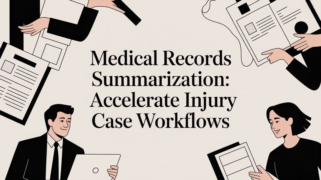 Medical records summarization: Accelerate Injury Case Workflows