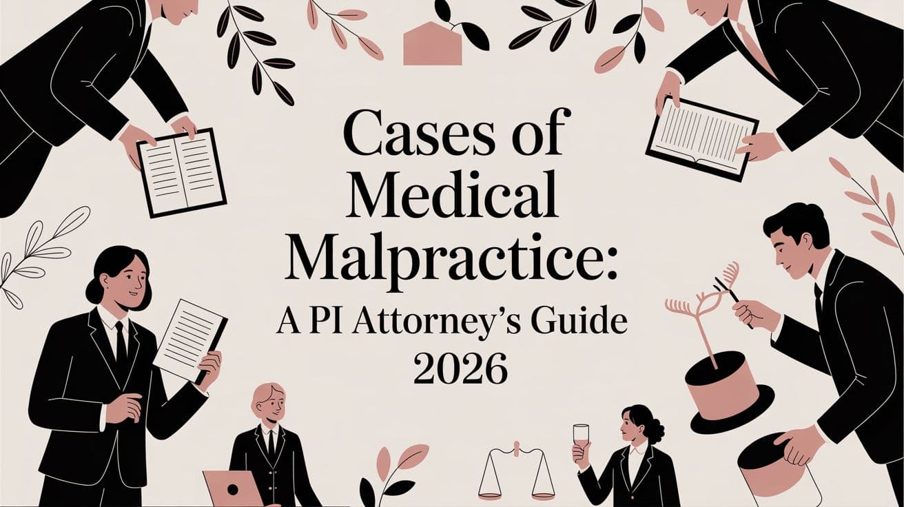 Cases Of Medical Malpractice: A PI Attorney's Guide 2026