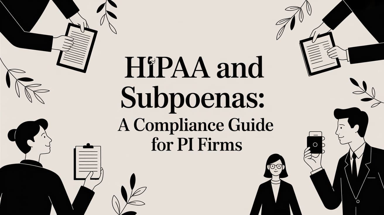 HIPAA and Subpoenas: A Compliance Guide for PI Firms