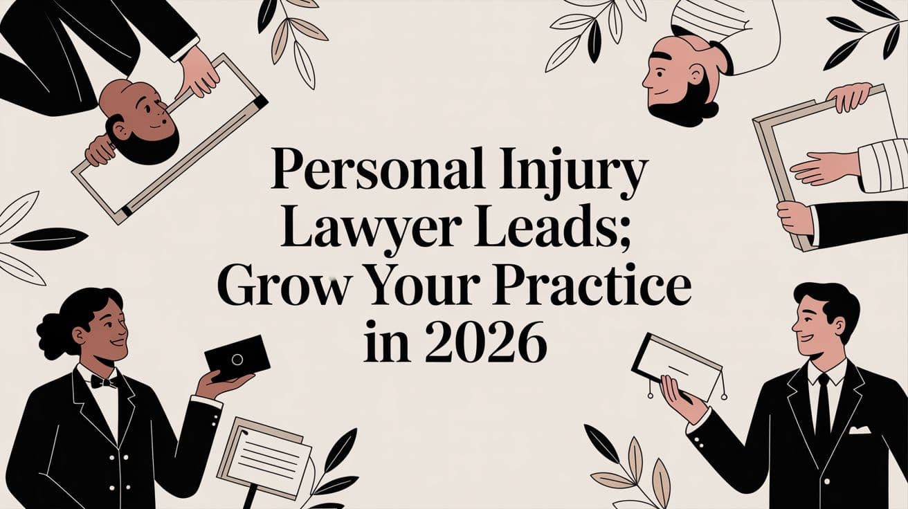 Personal Injury Lawyer Leads: Grow Your Practice in 2026