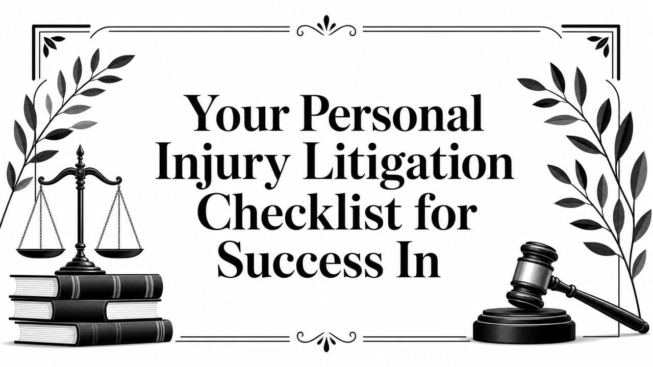 Your Personal Injury Litigation Checklist for Success In