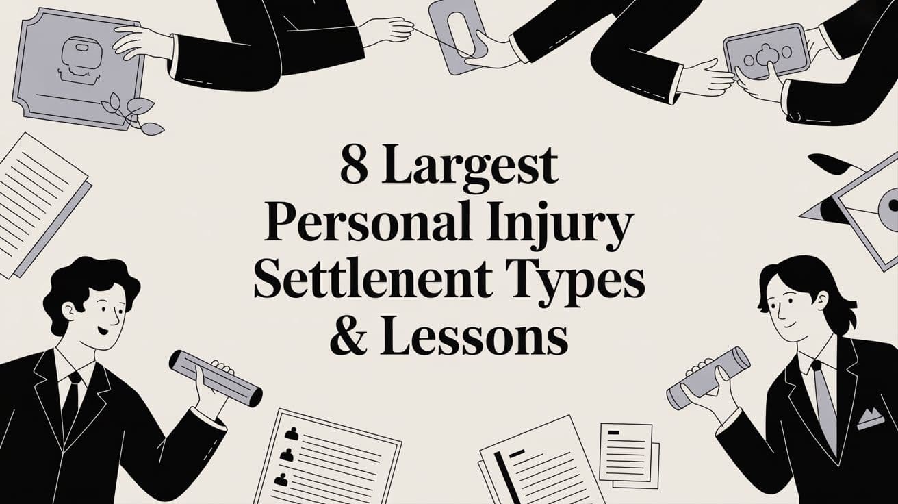 8 Largest Personal Injury Settlement Types & Lessons