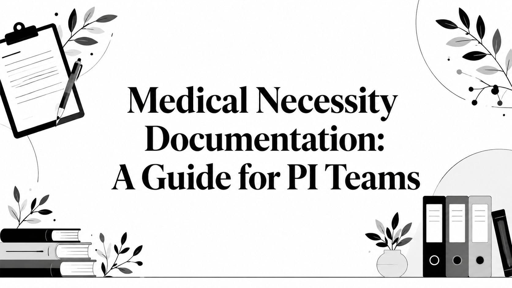 Medical Necessity Documentation: A Guide for PI Teams