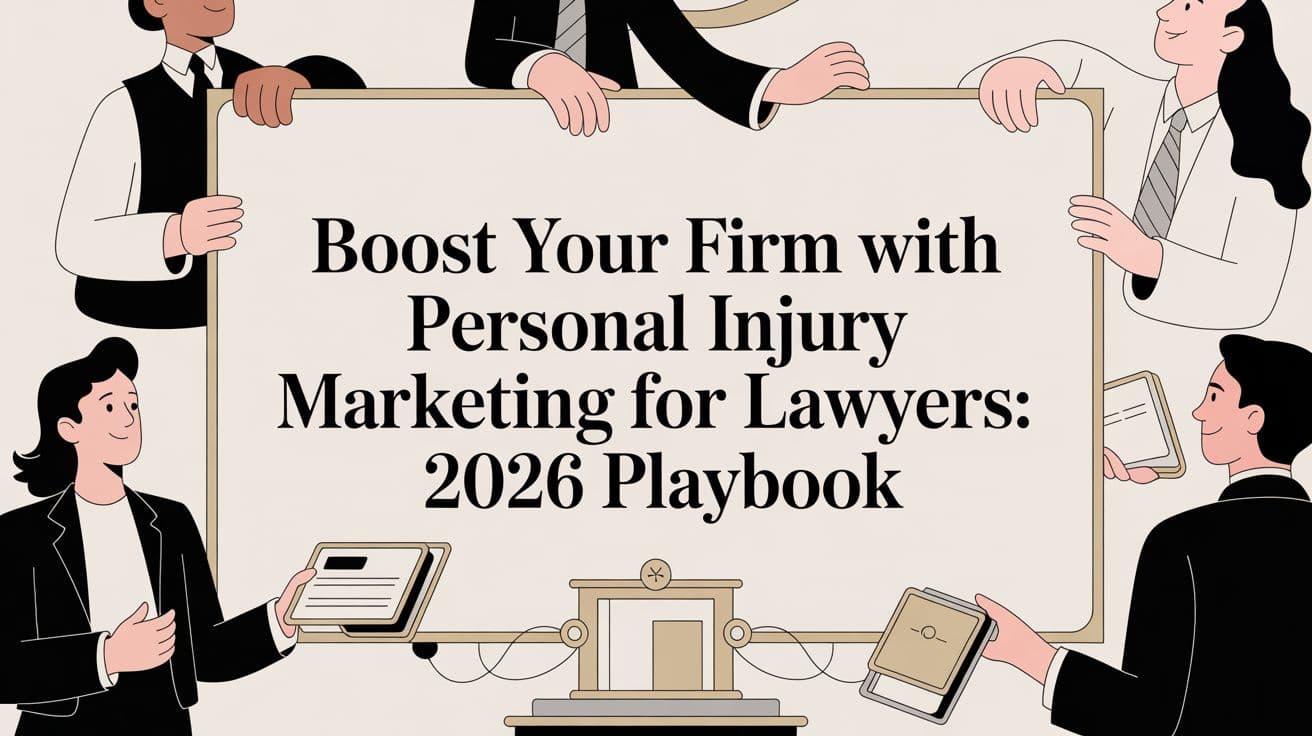 Boost Your Firm with personal injury marketing for lawyers: 2026 Playbook