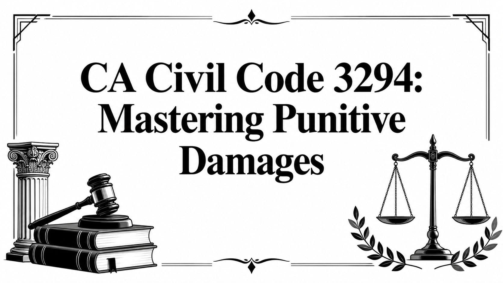 CA Civil Code 3294: Mastering Punitive Damages
