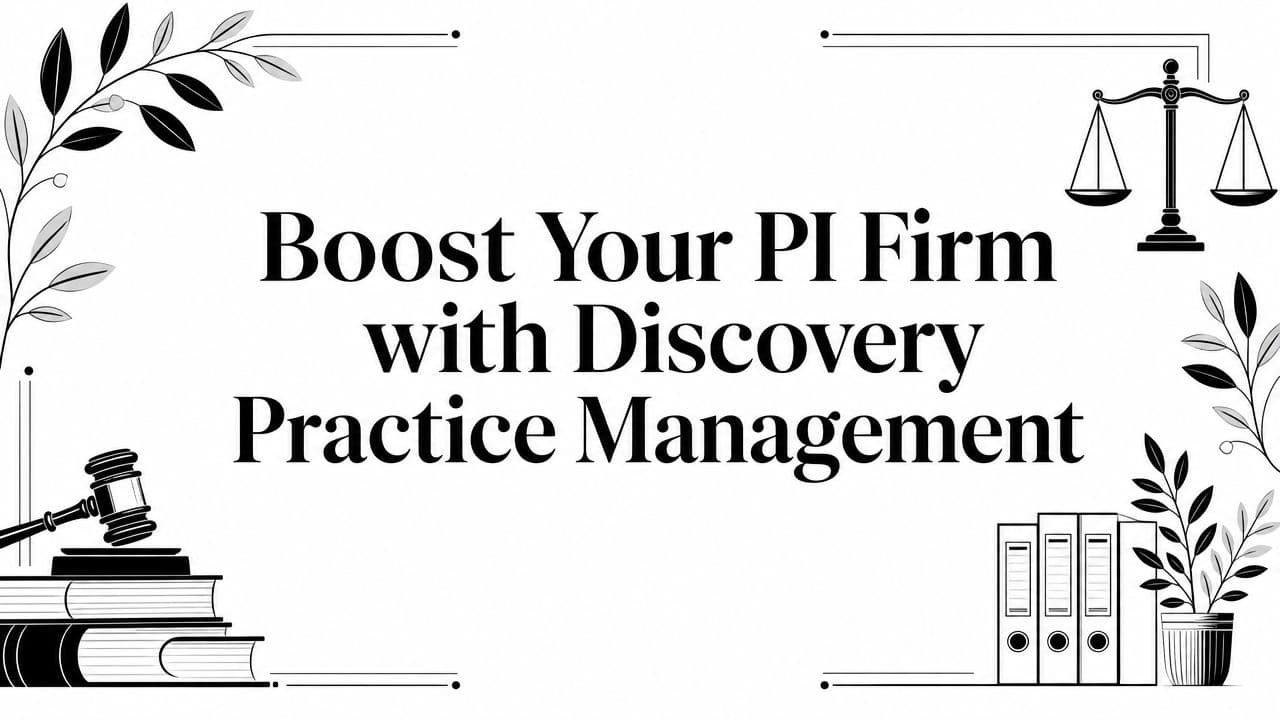 Boost Your PI Firm with Discovery Practice Management