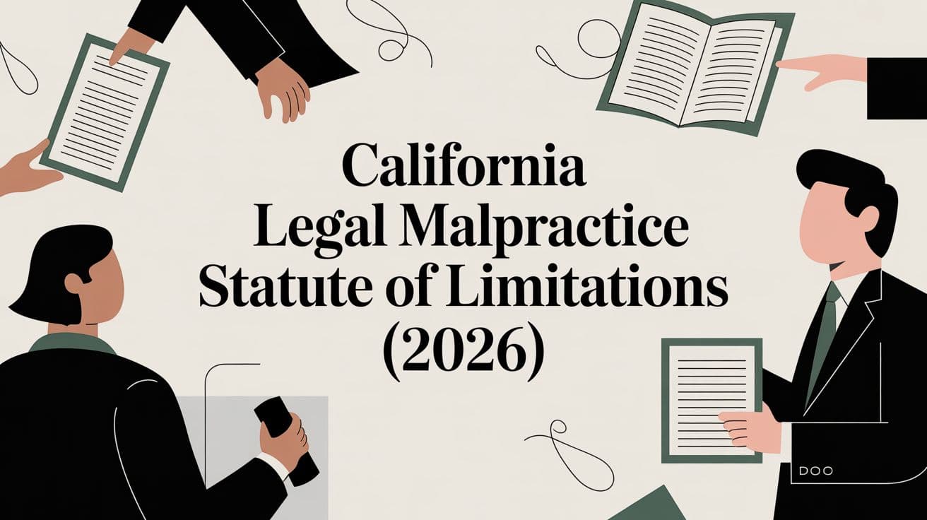 California Legal Malpractice Statute of Limitations (2026)