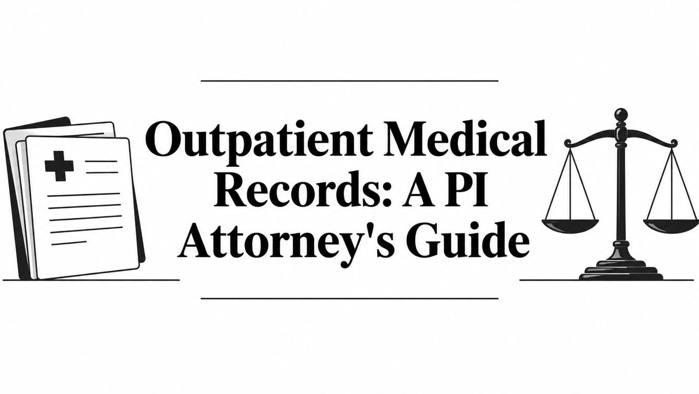 Outpatient Medical Records: A PI Attorney's Guide