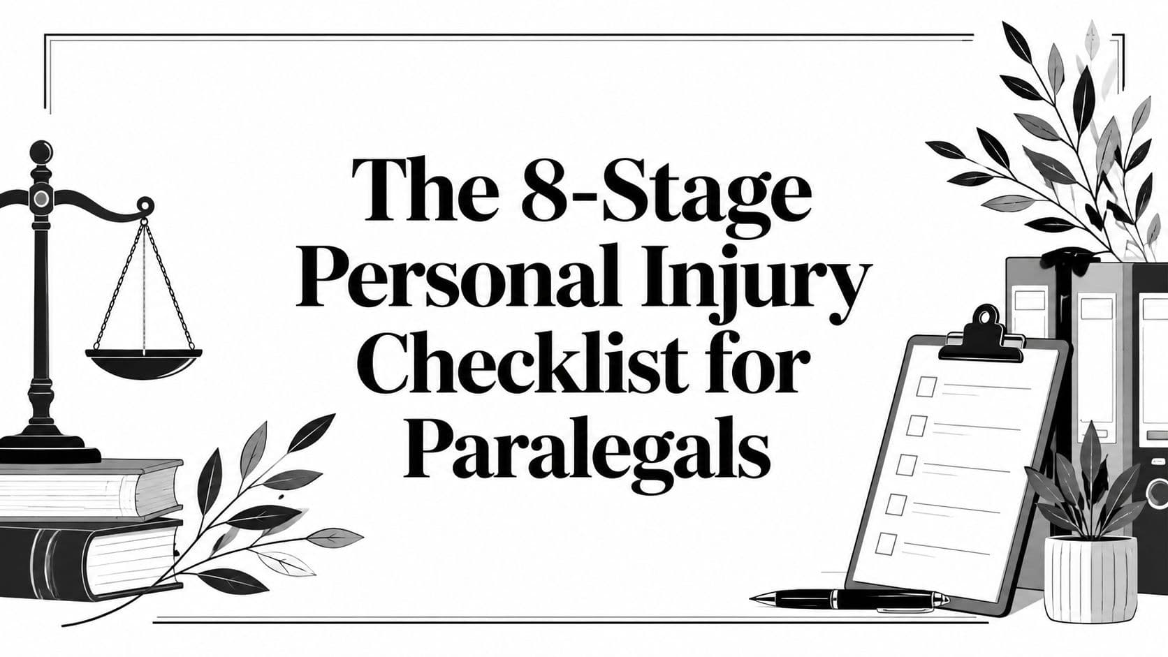 The 8-Stage Personal Injury Checklist for Paralegals
