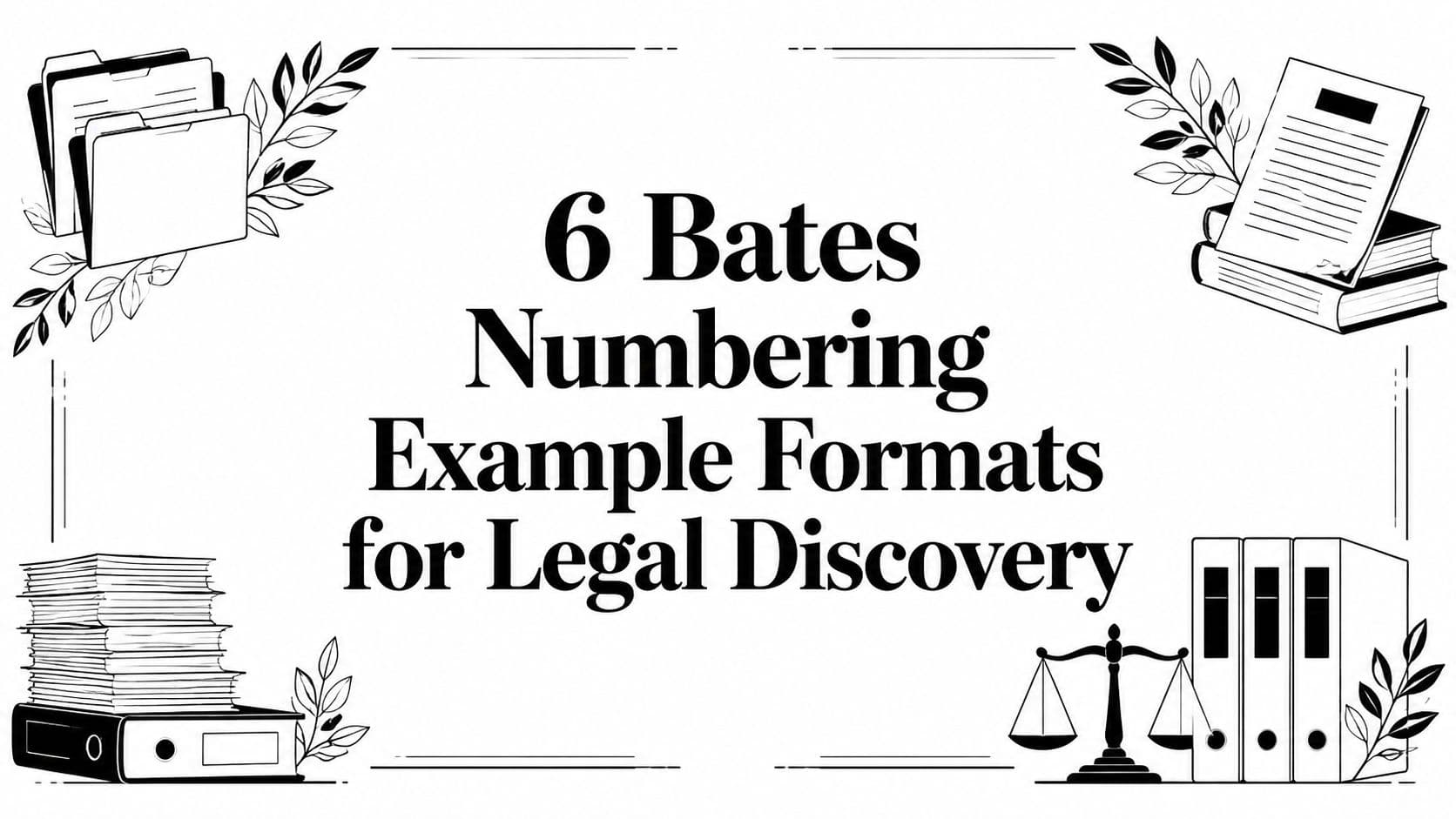6 Bates Numbering Example Formats for Legal Discovery