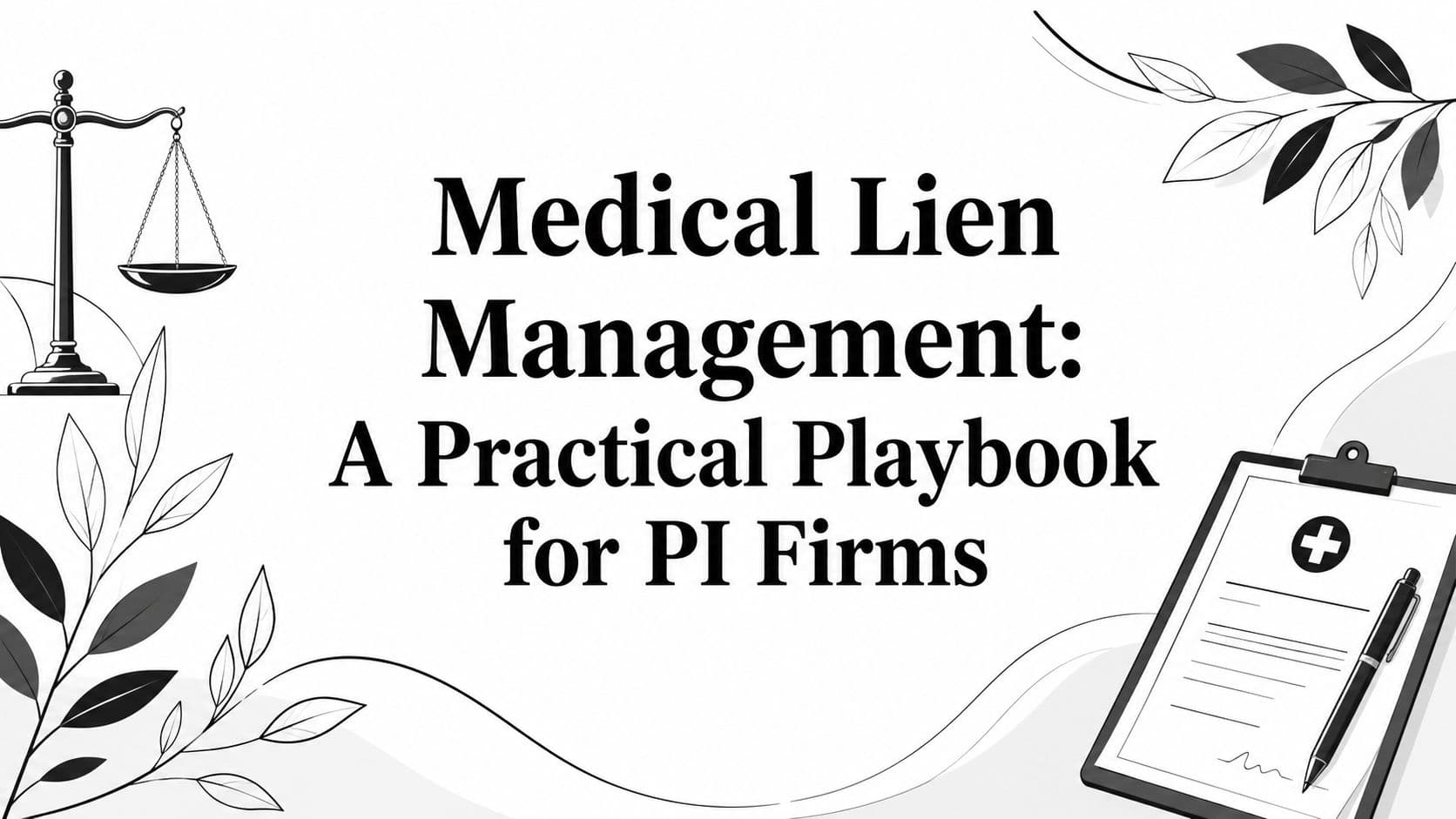 Medical Lien Management: A Practical Playbook for PI Firms