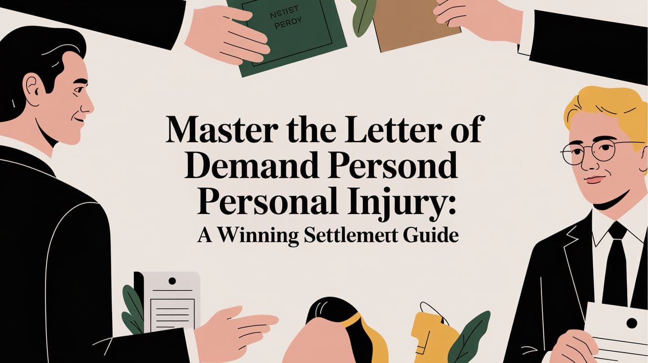 Master the letter of demand personal injury: A Winning Settlement Guide